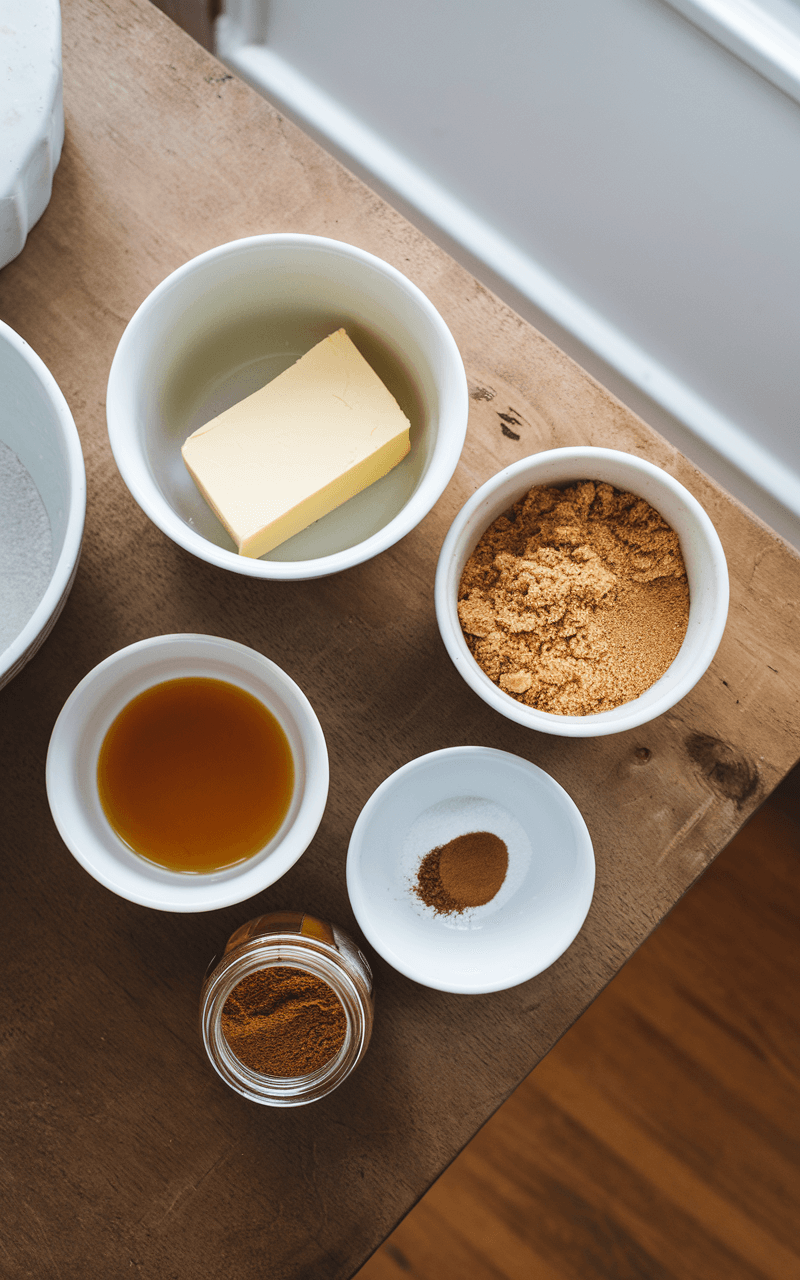 The ingredients needed for Maple Butter Recipe.