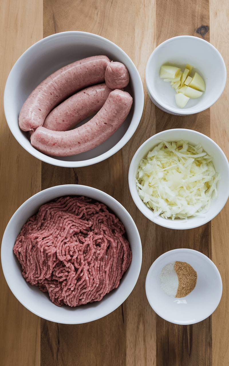 The ingredients needed for World's Best Lasagna.