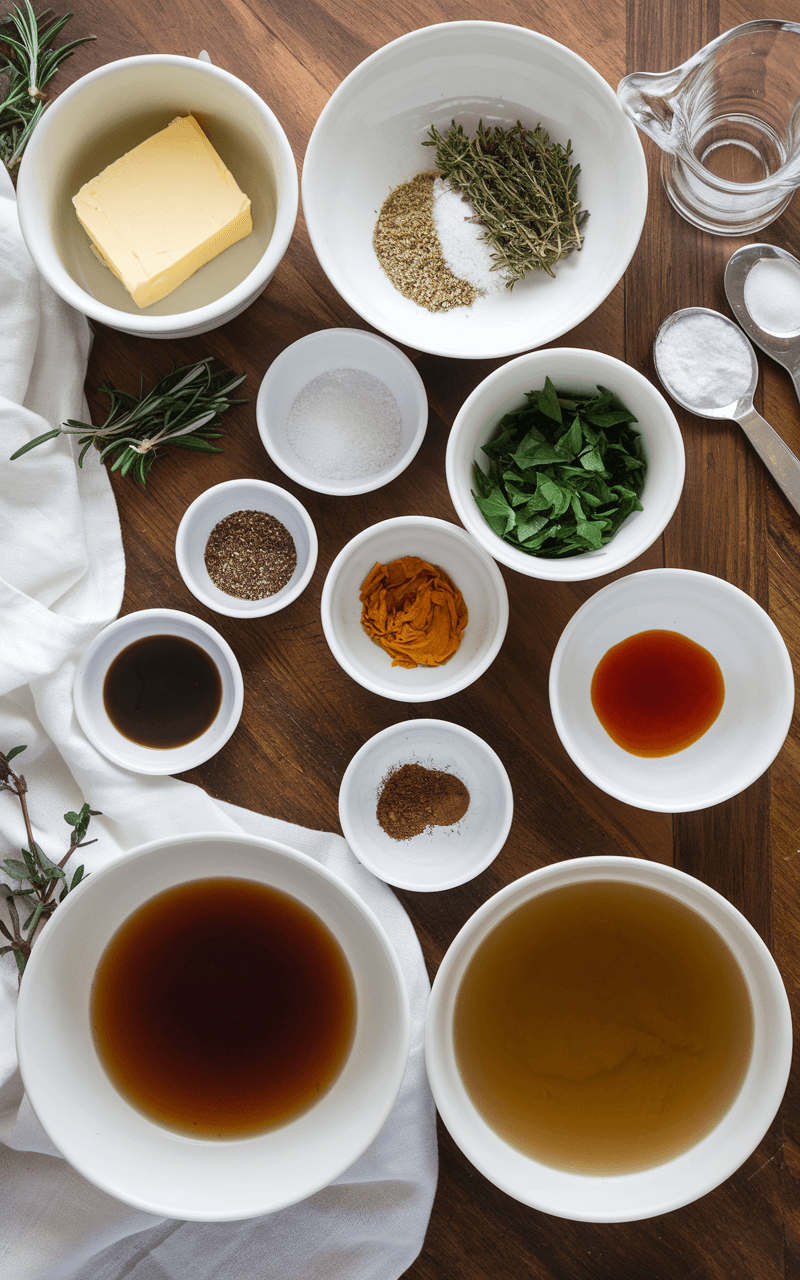 The ingredients needed for Zippy Steak Sauce.